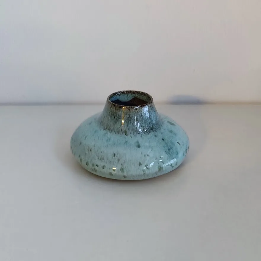 Stoneware Taper Candle Holder