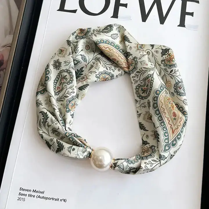 Pearl Silk Statement Necklace