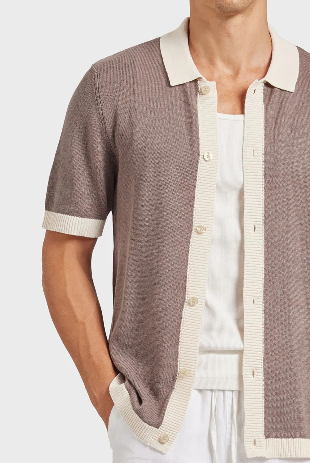 Short Sleeve Cuban Collar Shirt
