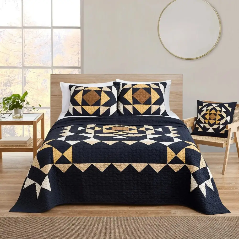 Tailored Reversible Quilted Quilt Set