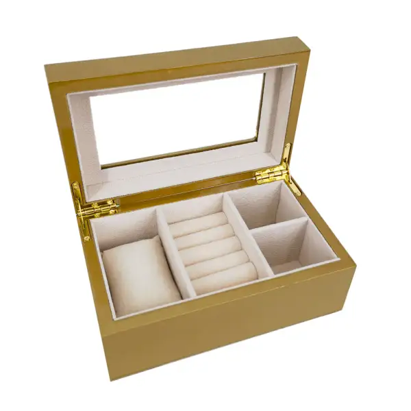 Mini Glass Jewelry Box