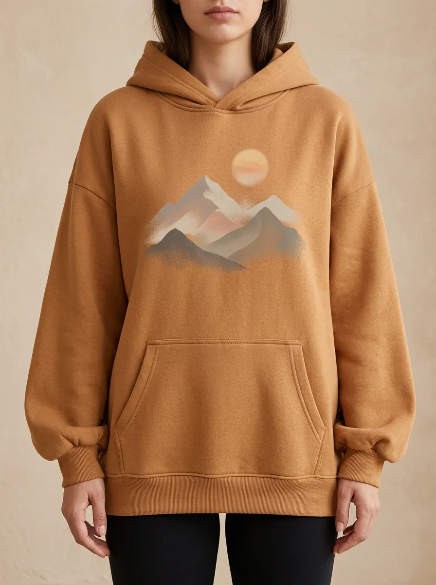 Everyday Nature Mountain Sunset Hoodie