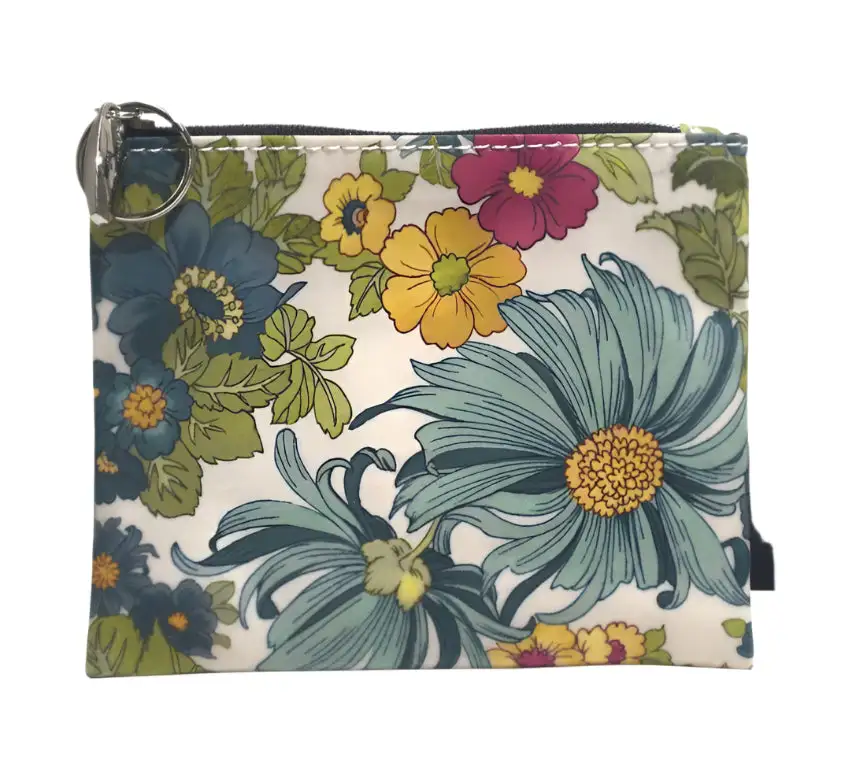 Travel-Ready Floral Coin Purse