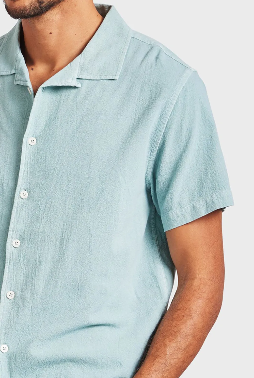 Oversized Linen Short Sleeve Button Down Shirt