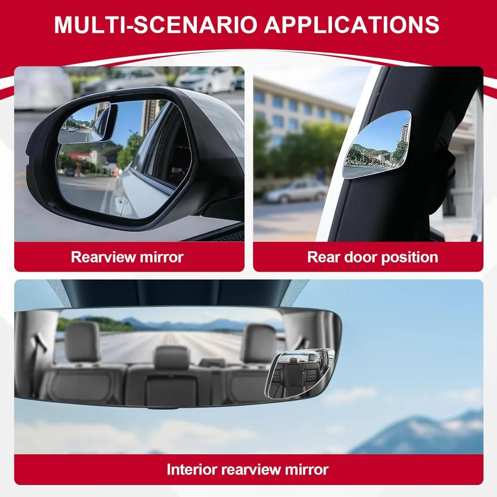 Frameless Blind Spot Mirror Set