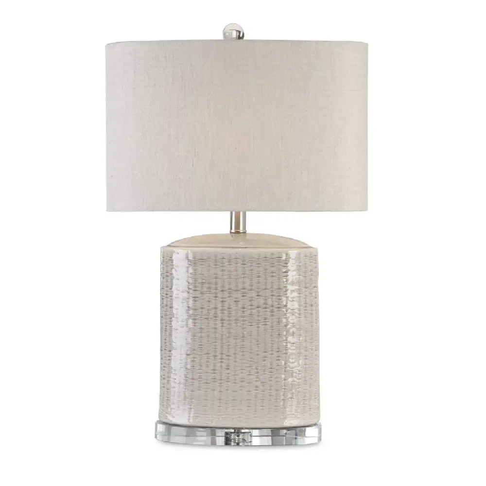 Textured Oval Ceramic Table Lamp