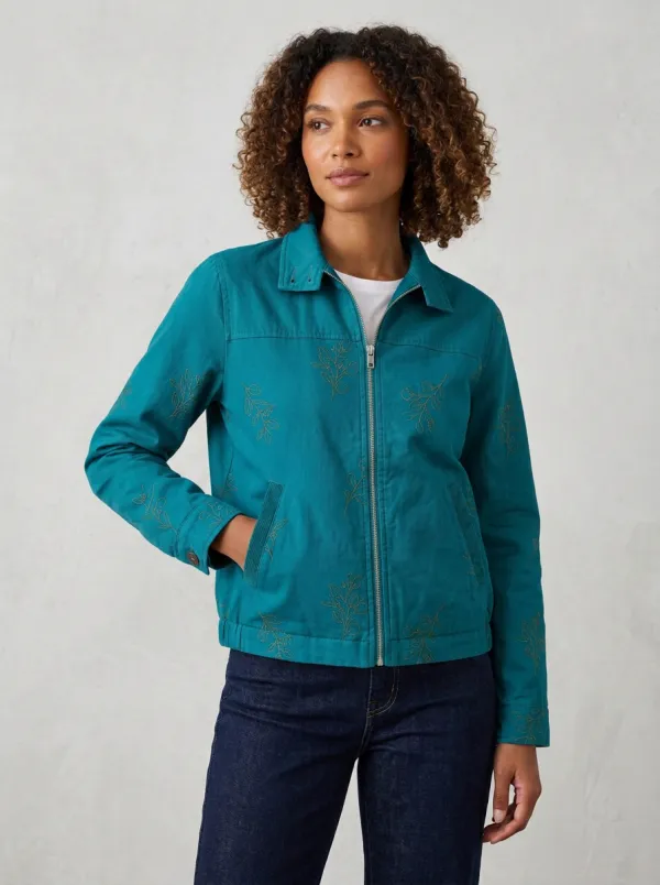 Women's Botanical Floral Pattern Jacket