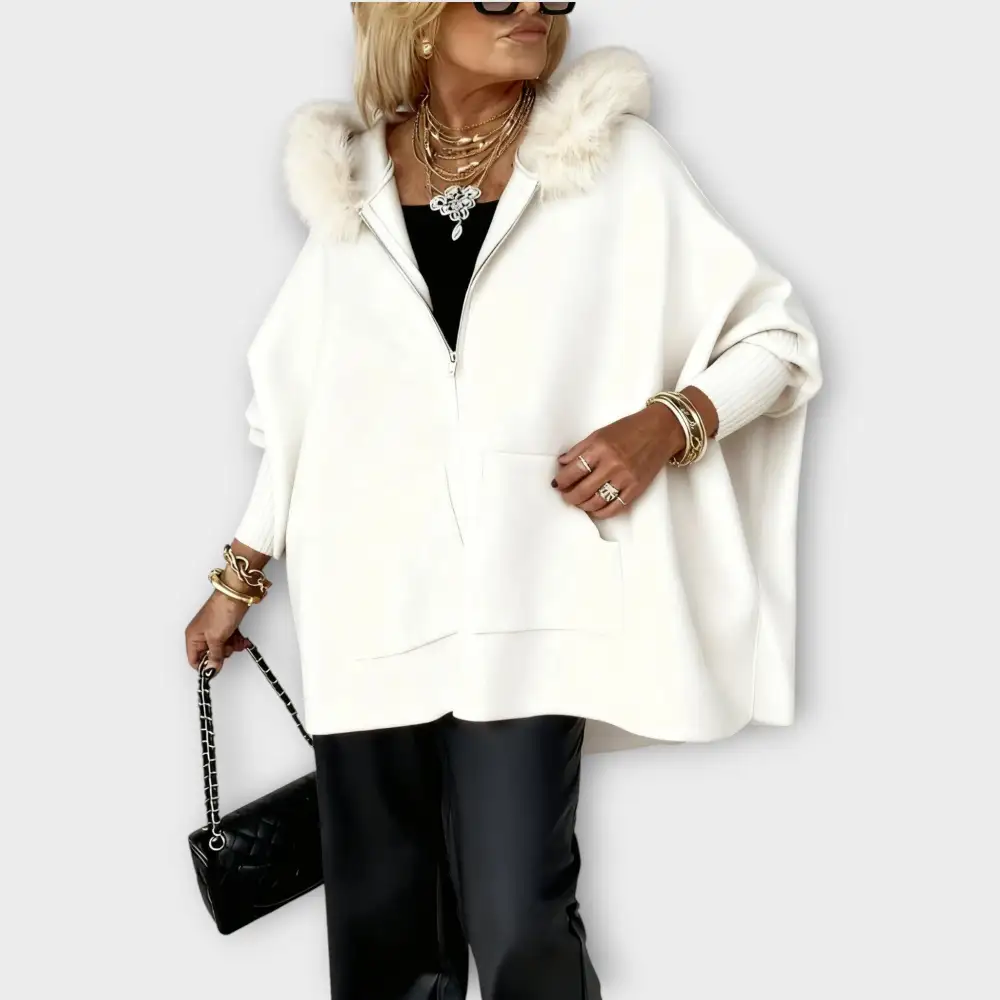 Faux Fur Hooded Coat