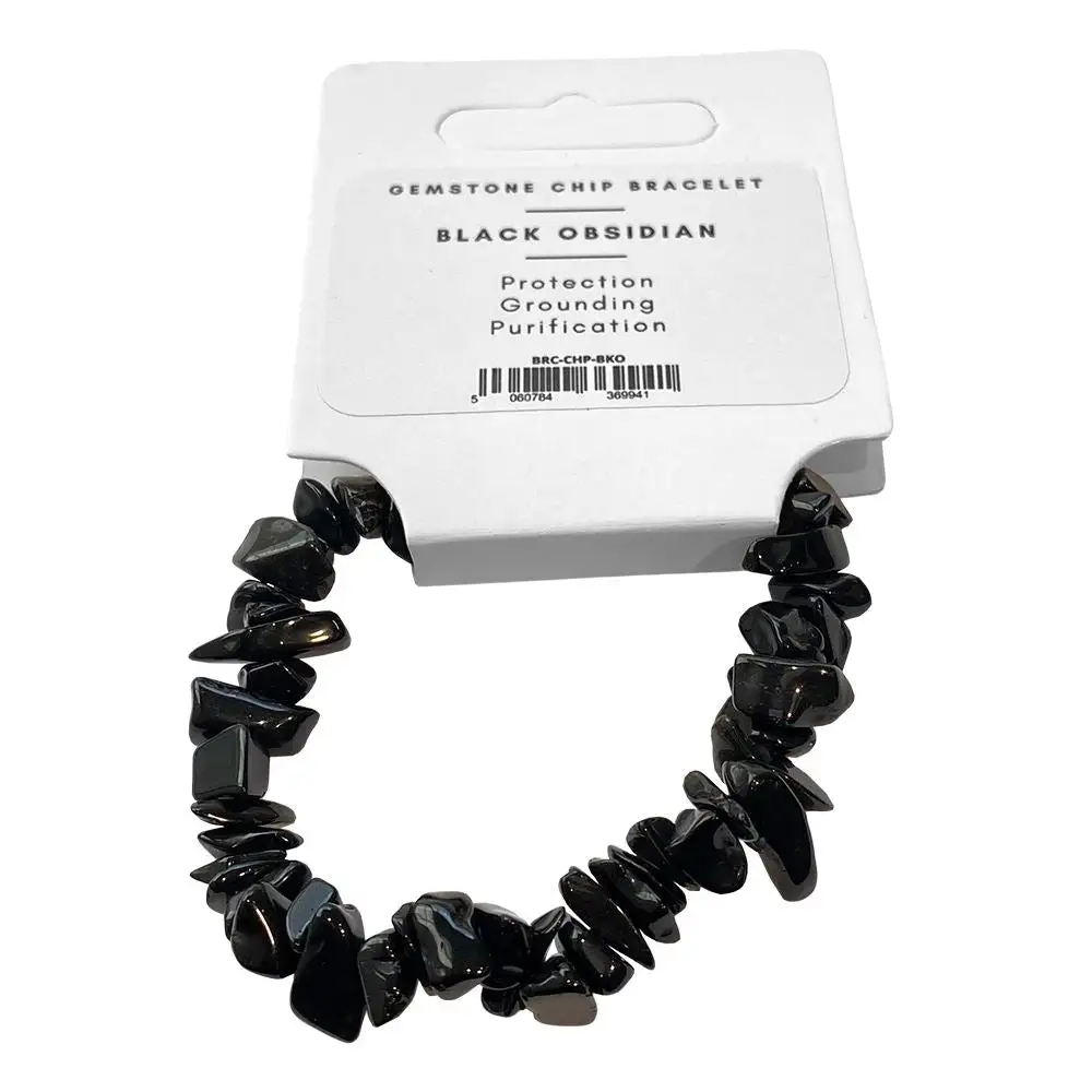 Chip-Stone Stretch Gemstone Crystal Bracelet