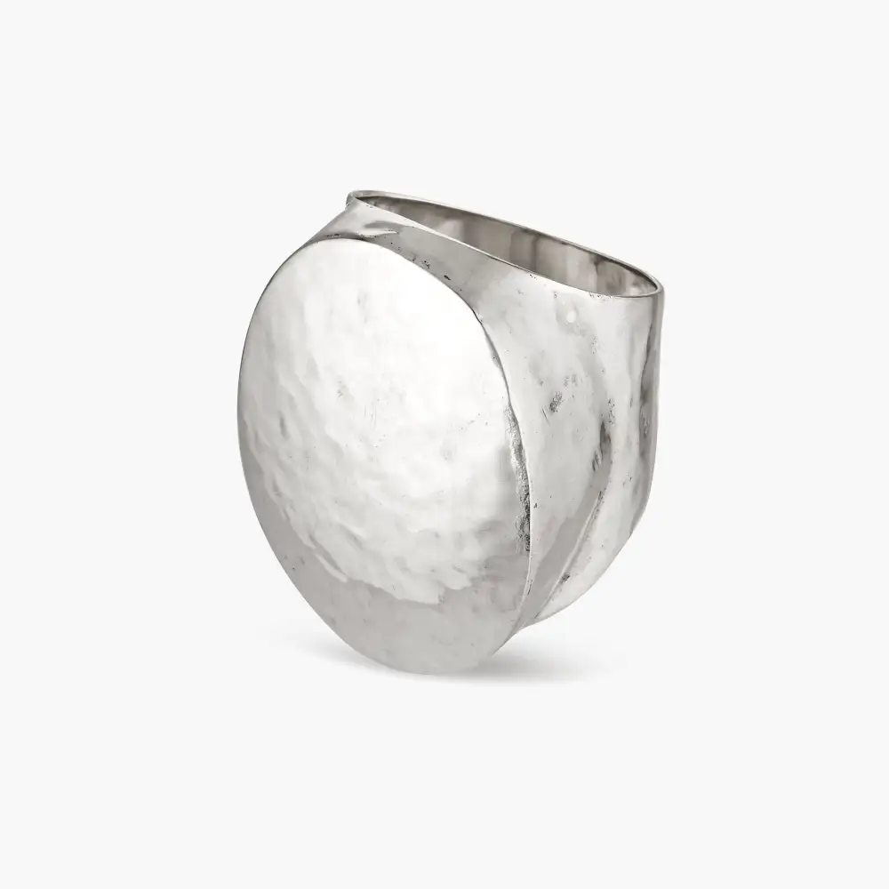 Hammered Oval Ritual Ring