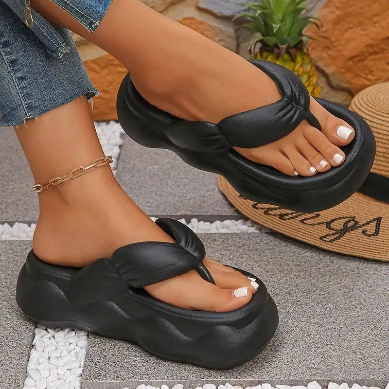 Gentle Step Platform Slip On Slippers