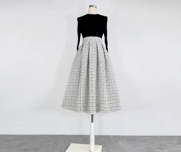 Laidback Casual Everyday Casual Wool Skirt
