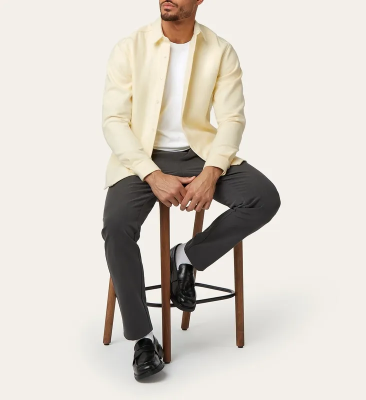 Flannel Shirt Butter Yellow