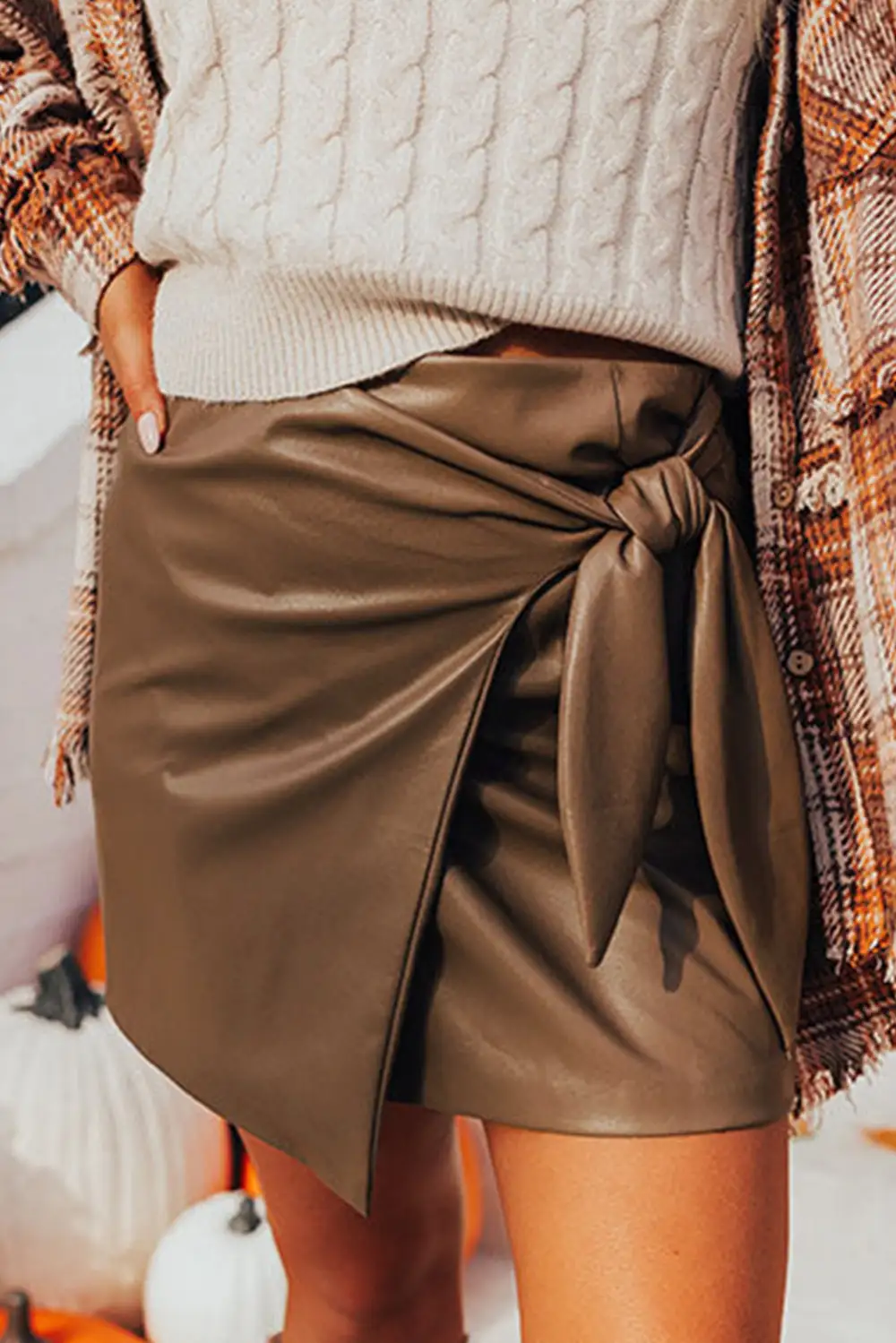 Essential Bowknot Elastic Skirt