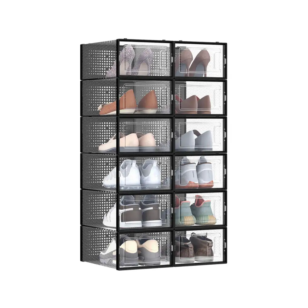 Weekend Stackable Front Opening Clear Front Shoe Storage Box