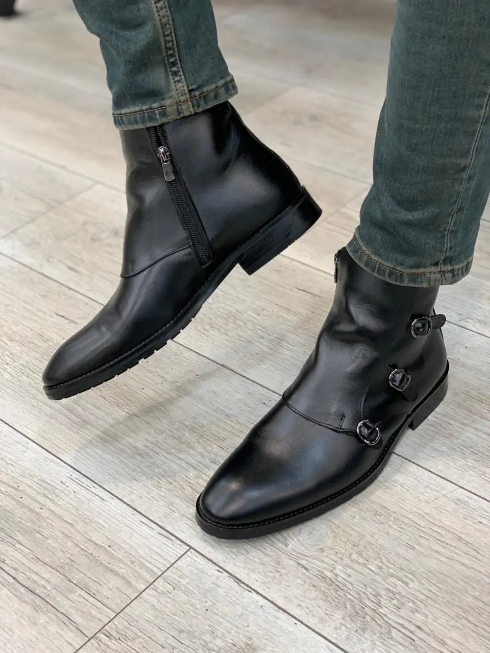 Refined Leather Chelsea Boots