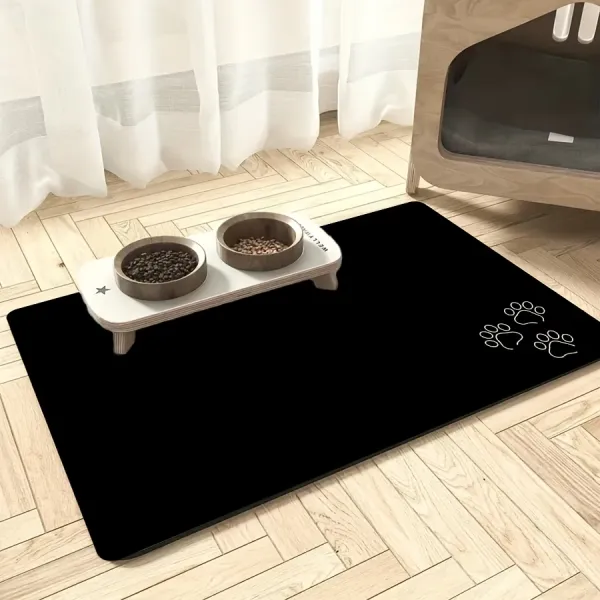 Minimalist Paw Pet Food Mat