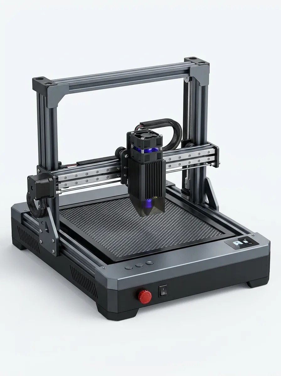Metal-Frame Desktop Laser Cutting and Engraving Machine for DIY Projects