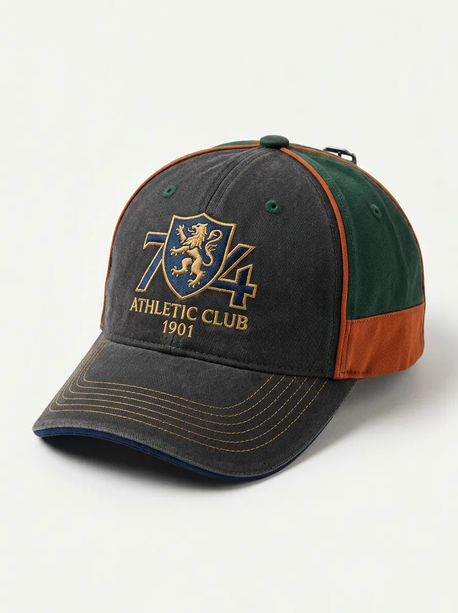 Unisex Athletic Club 1901 Lion Shield Embroidered Baseball Cap