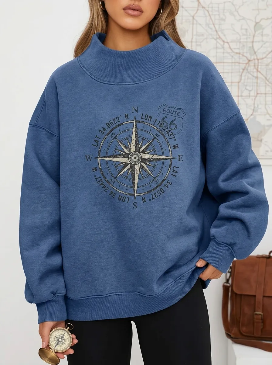 Travel Adventure Route Sweatshirt