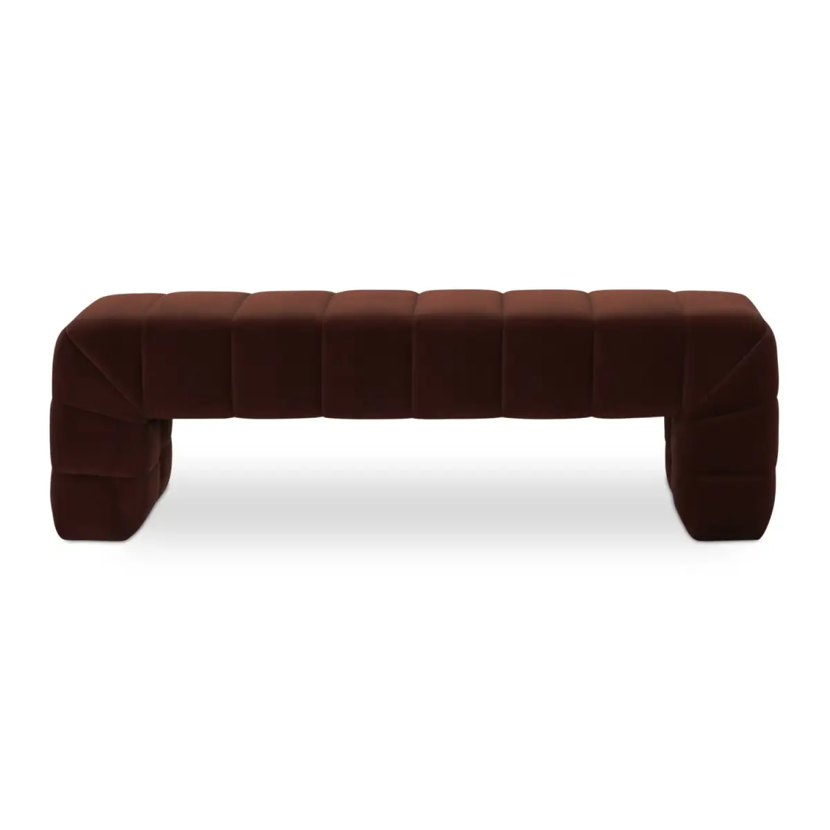Curved Contemporary Accent Bench