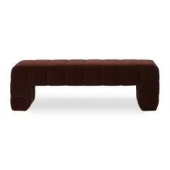 Curved Contemporary Accent Bench