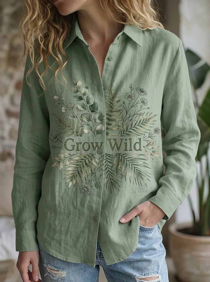 Nature Lover Grow Casual Shirt Relaxed