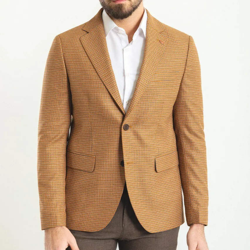 Sophisticated Slim Fit Plaid Blazer