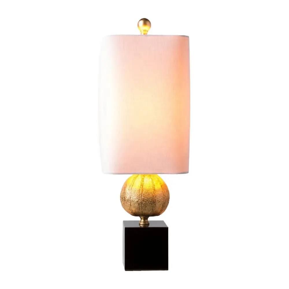 Modern Metal Linen Resin Table Lamp