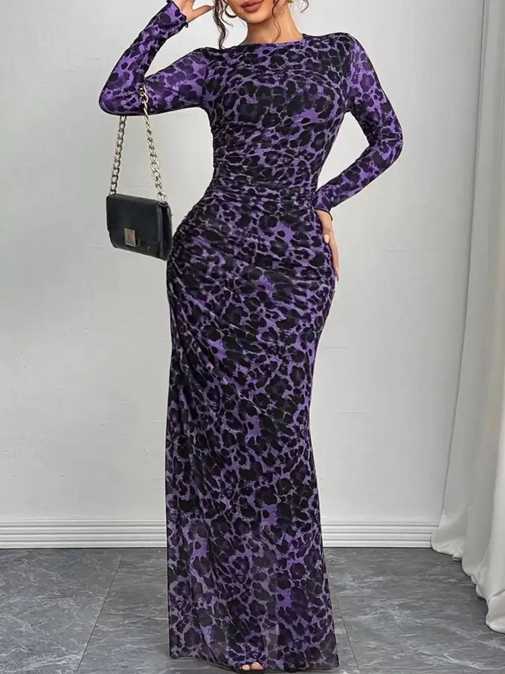 Bodycon Long Sleeve Maxi Dress