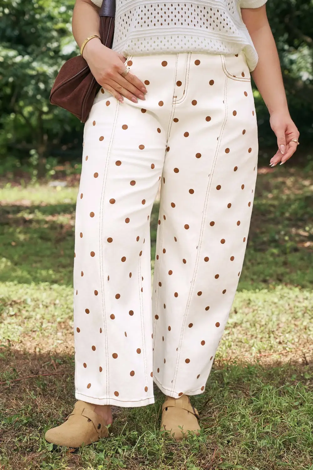 Effortless Polka Dot Jeans