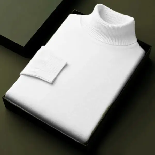 Easygoing Turtleneck Knit Sweater