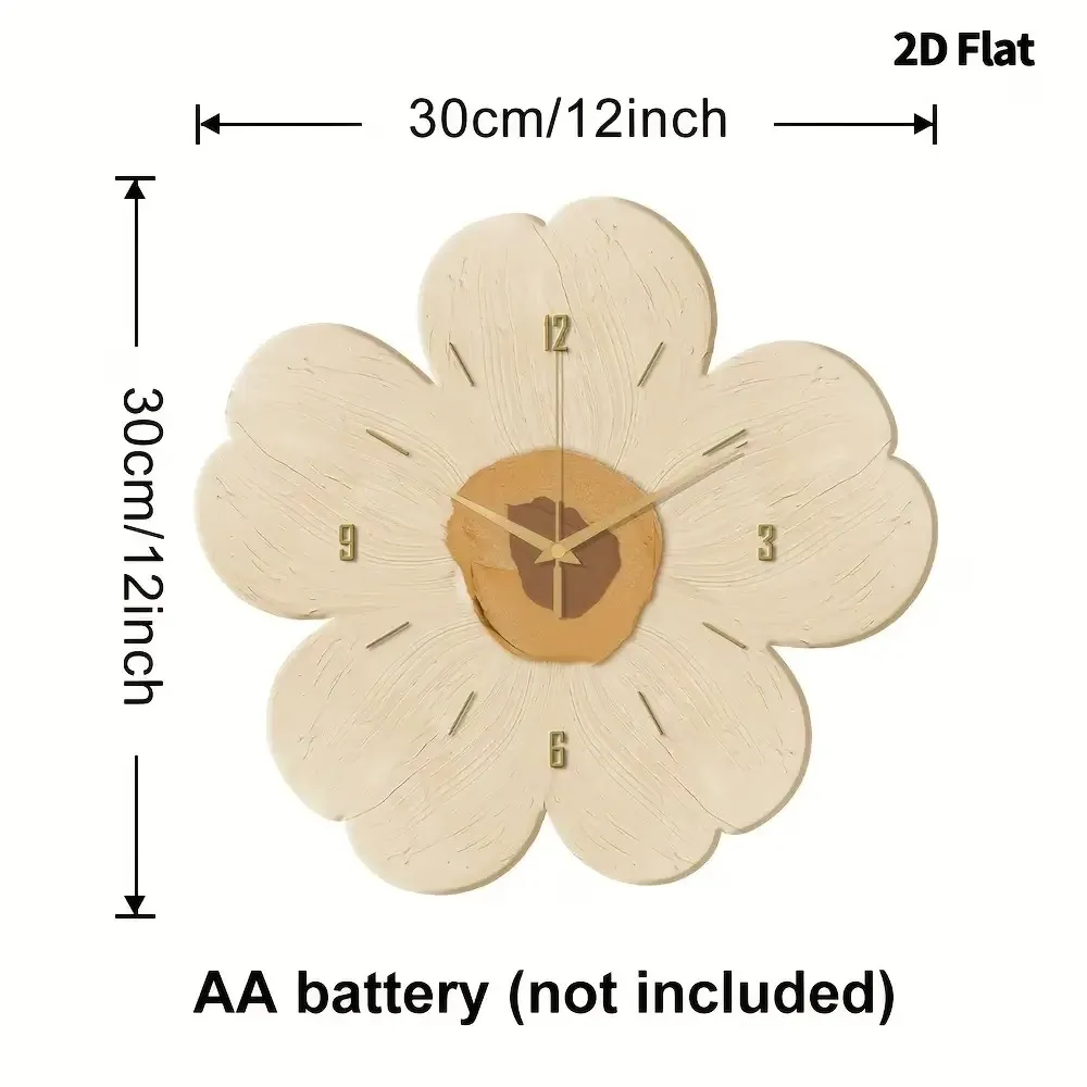 Artistic Flower Wall Clock