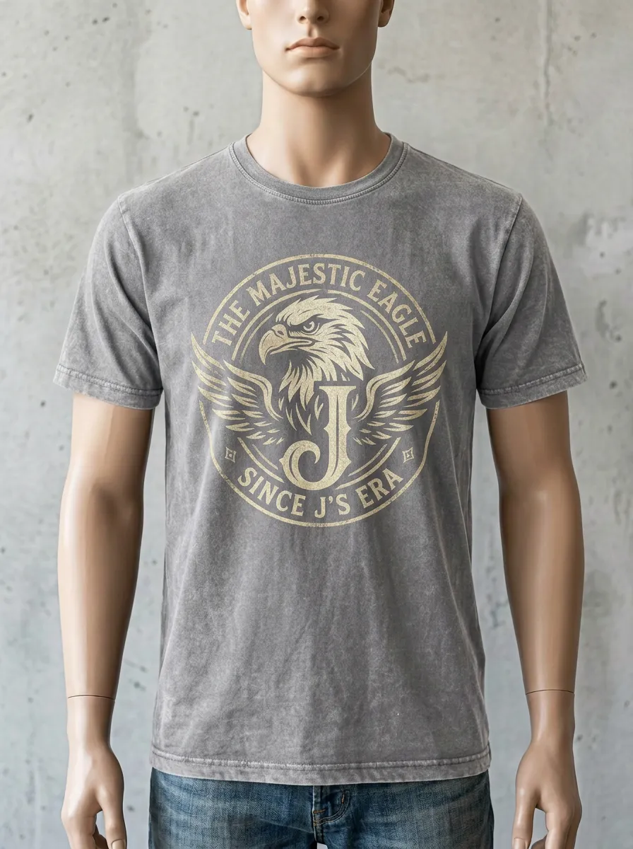 Men's Majestic Eagle J Initial Graphic Tee
