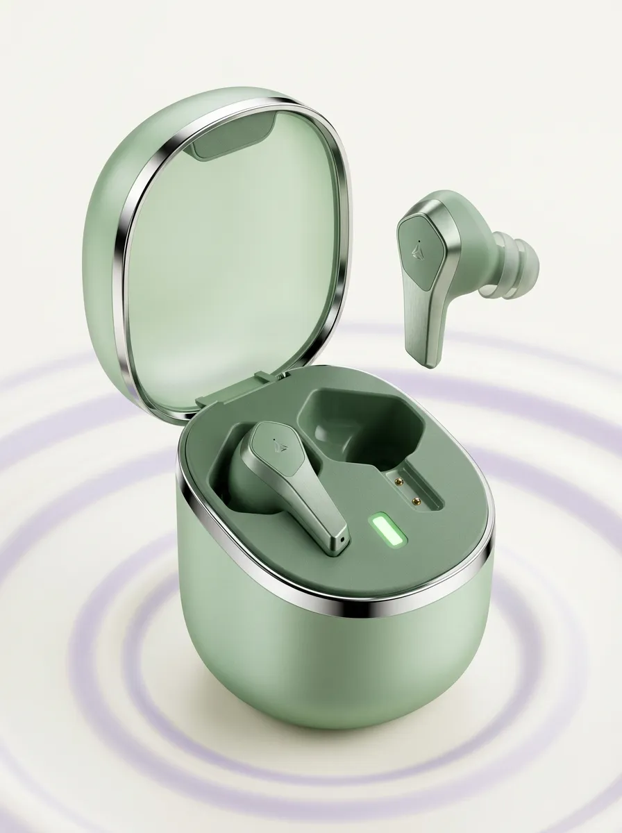 Portable Metallic Wireless Earbuds