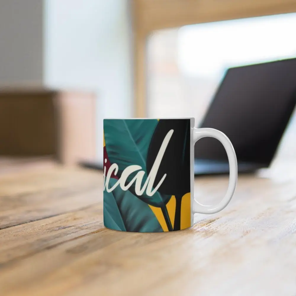 Porcelain Tropical Drinkware Set