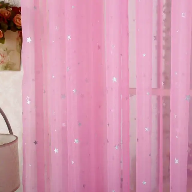 Open Star Sheer Curtain Panel