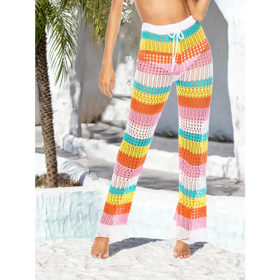 Women's High-Waist Cutout Contrast Swimsuit