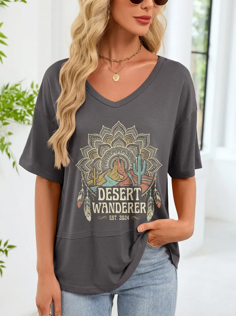 Desert Wanderer Mandala T-Shirt