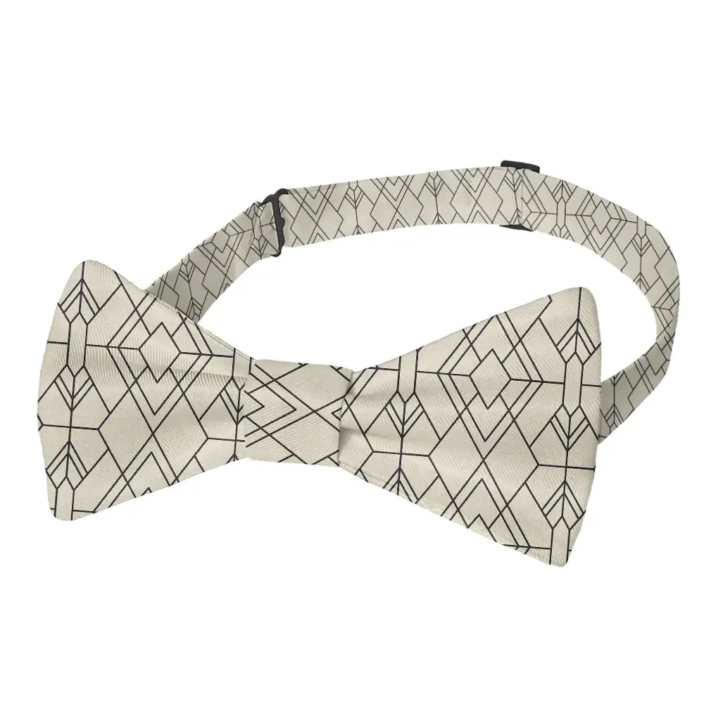 Vintage Deco Motif Bow Tie