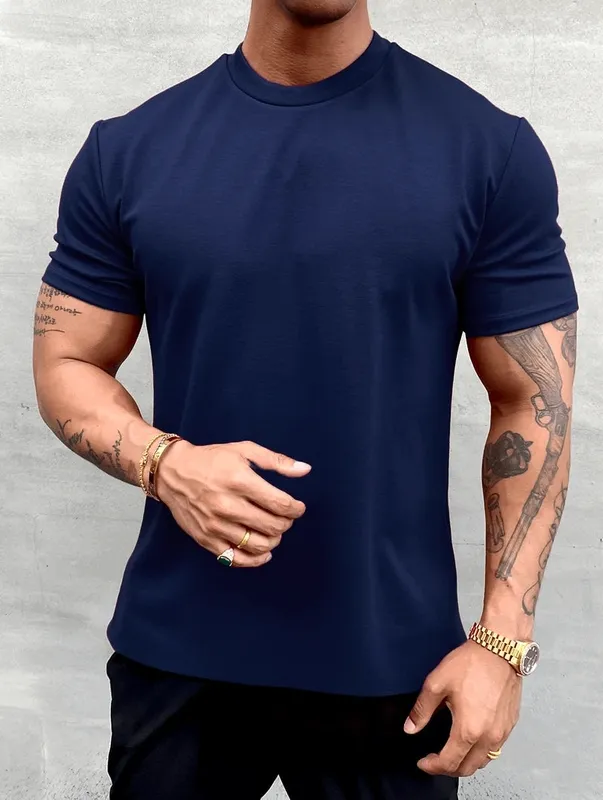 Navy Blue Clean Fit T-Shirt