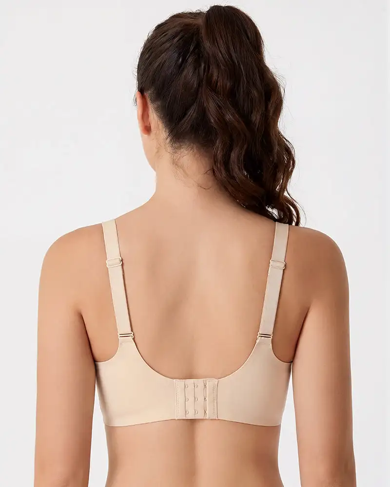 Seamless Deep-V Wireless Support Bra