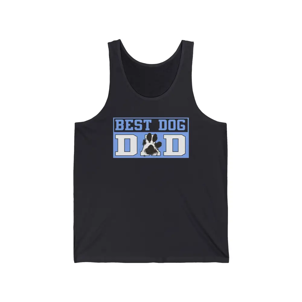 Dog Dad Paw Graphic Tank Top