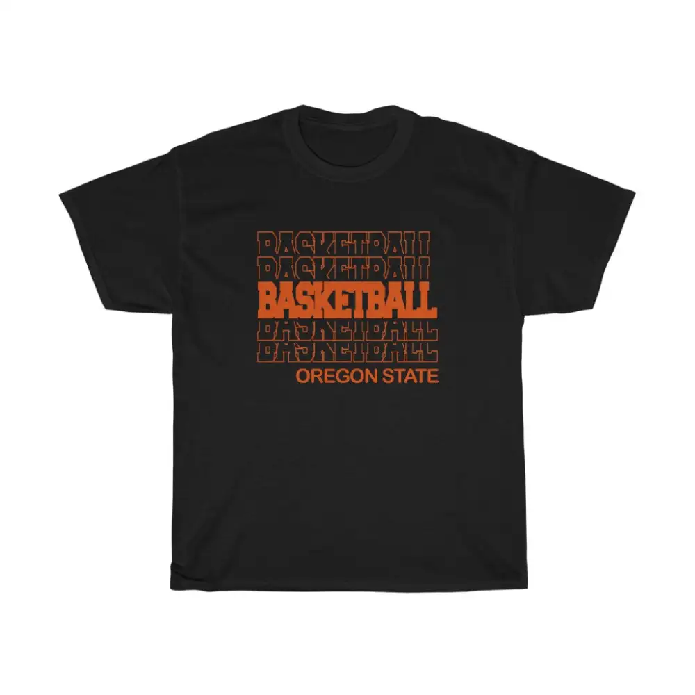 Basketball Oregon State in Modern Stacked Lettering