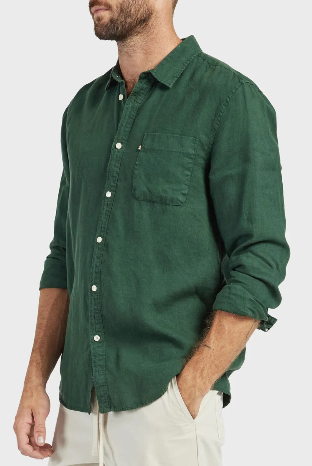 Classic Cotton Casual Long Sleeve Button Up Shirt