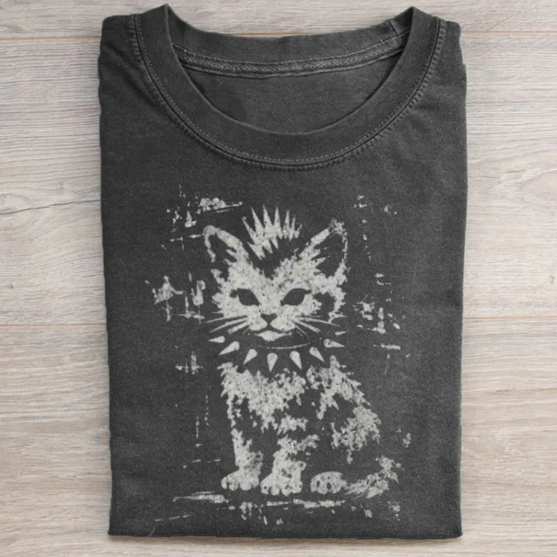 Graphic Funny Cat Tee