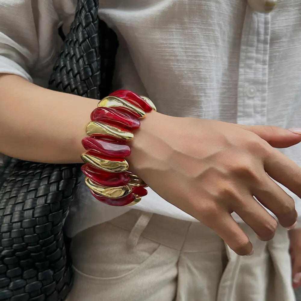 Acrylic Drop Statement Hand Chain Jewelry