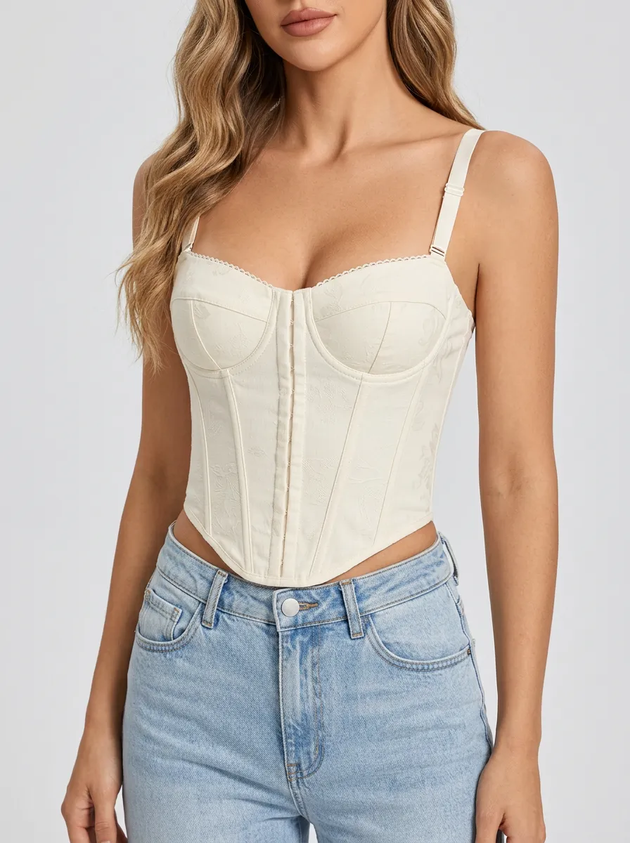 Classic Hook-and-Eye Women's Corset Top