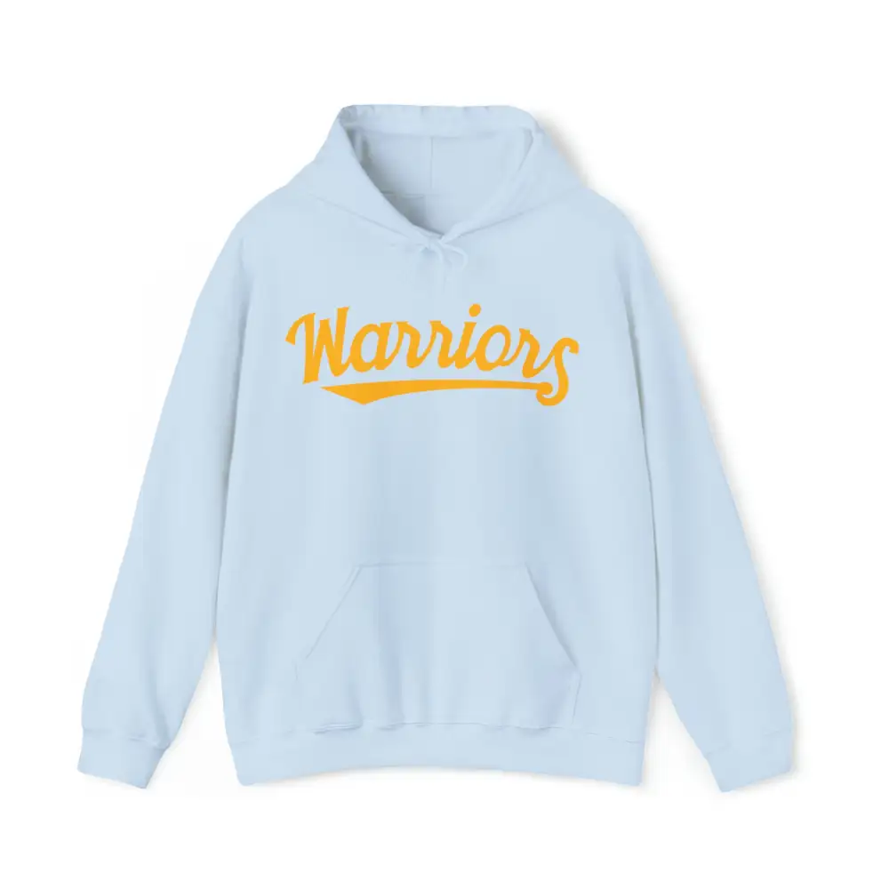 Script Blue Accent Gold Accent Team Graphic Pullover Hoodie
