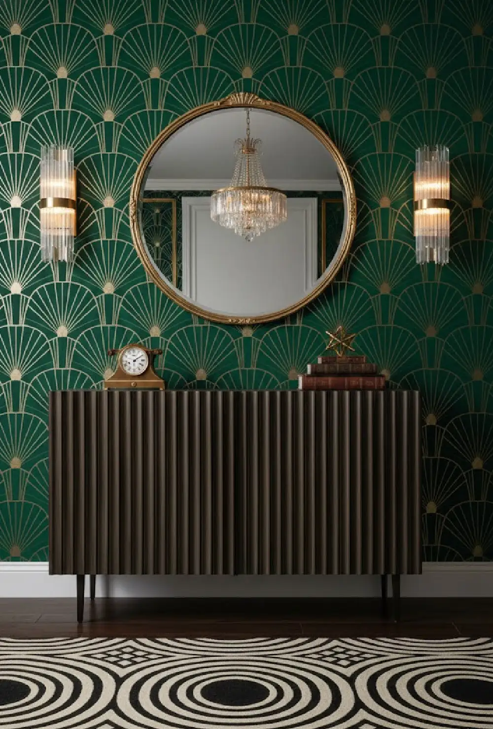 Fluted Wood Sideboard